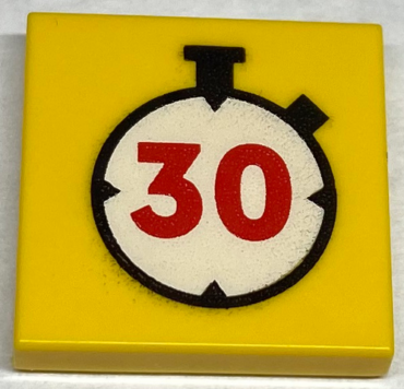 3068pb1531 - Tile 2 x 2 with Watch/Stopwatch Pattern