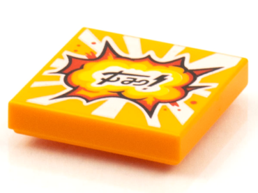 3068pb1587 - Tile 2 x 2 with BeatBit Album Cover - Red, Orange and Yellow Explosion Pattern