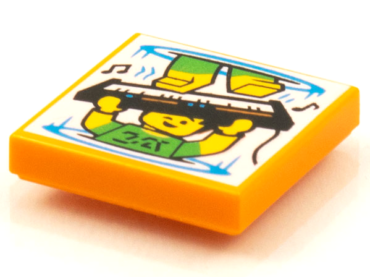 3068pb1592 - Tile 2 x 2 with BeatBit Album Cover - Space Warp Keyboardist Pattern