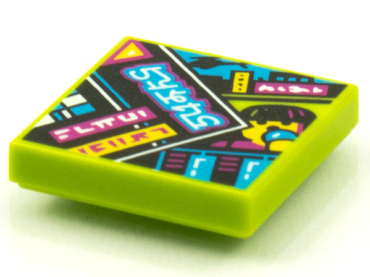 3068pb1600 - Tile 2 x 2 with BeatBit Album Cover - Stack of Magazines with Figure Head and Microphone Pattern