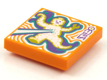3068pb1633 - Tile 2 x 2 with BeatBit Album Cover - Ghost Zapping Pattern