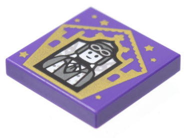 3068pb1741 - Tile 2 x 2 with HP Chocolate Frog Card Jocunda Sykes Pattern