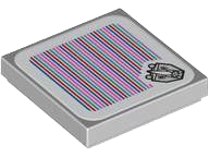3068pb2305 - Tile 2 x 2 with Super Mario Scanner Code Rambi Pattern (Sticker) - Set 71420