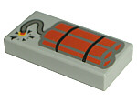 3069p03 - Tile 1 x 2 with Dynamite Pattern