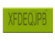 3069pb0078 - Tile 1 x 2 with 'XFxxxxxx' Exo-Code Pattern