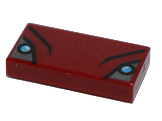 3069pb0557 - Tile 1 x 2 with Black Folds and Small Medium Azure and White Circles on Silver Pattern