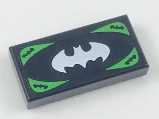 3069pb0634 - Tile 1 x 2 with Bat-Merch Voucher Pattern