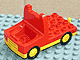 31075c01 - Duplo Truck with 4 x 4 Flatbed Plate and Yellow Base