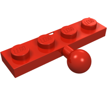 3184 - Plate, Modified 1 x 4 with Tow Ball