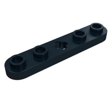 32124 - Technic, Plate 1 x 5 with Smooth Ends, 4 Studs and Center Axle Hole