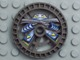 32349pb01 - Technic, Disk 5 x 5 - RoboRider Talisman Wheel, Ninja Mold with Robot Pattern