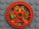 32357pb01 - Technic, Disk 5 x 5 - RoboRider Talisman Wheel, Toxic Mold with Robot Pattern