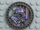 32363pb01 - Technic, Disk 5 x 5 - RoboRider Talisman Wheel, Grab Mold with Robot Pattern
