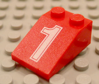 3298px9 - Slope 33 3 x 2 with White Number 1 Pattern