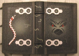 33009px3 - Minifigure, Utensil Book 2 x 3 with Hinges and Ghost Face Pattern