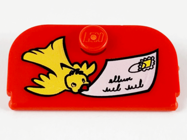 33326pb01 - Container, Mailbox 4 x 4 Door with Bird and Envelope Pattern