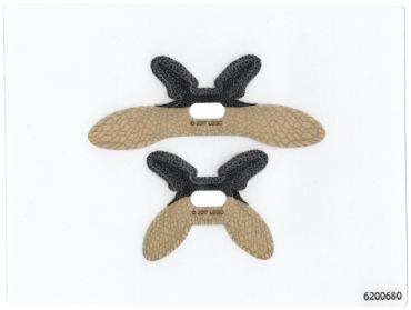 35029 - Plastic Wings with Parademon Webbed Pattern, Sheet of 2, Extended and Collapsed Wings
