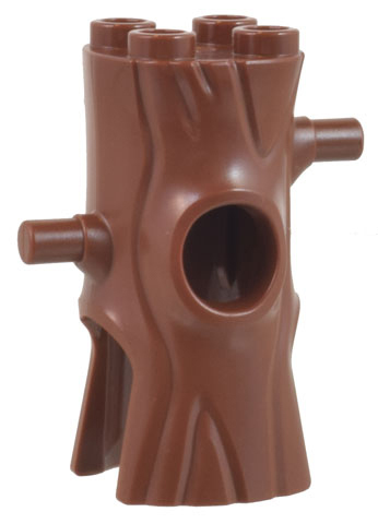 35827 - Minifigure, Headgear Head Cover, Costume Tree Trunk