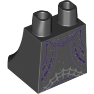 36036pb019 - Lower Body, Skirt with Dark Purple Lines and Spider Web Pattern