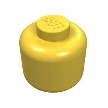 3626a - Minifigure, Head (Plain) - Solid Stud