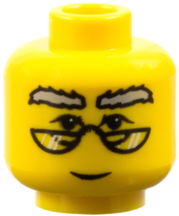 3626pb0003 - Minifigure, Head Glasses with HP Dumbledore Pattern