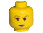 3626px95 - Minifigure, Head Male HP Draco with Brown Eyebrows, White Pupils, Closed Mouth Pattern