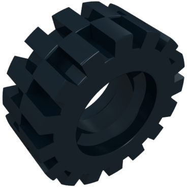 3641 - Tire 15mm D. x 6mm Offset Tread Small