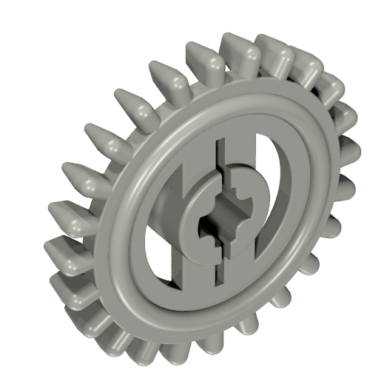 3650a - Technic, Gear 24 Tooth Crown - Not Reinforced