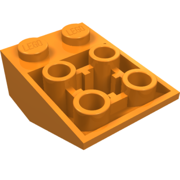 3747b - Slope, Inverted 33 3 x 2 with Flat Bottom Pin and Connections between Studs