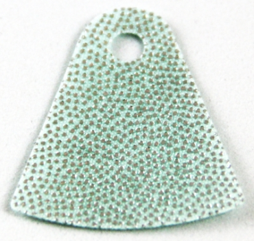 37638 - Mini Doll, Cape Cloth, Friends, Tapered with Curved Bottom and Small Top Hole with Silver Dots Pattern - Traditional Starched Fabric