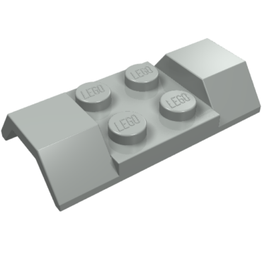 3787 - Vehicle, Mudguard 2 x 4 with Arch Smooth