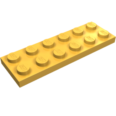 3795 - Plate 2 x 6
