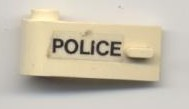 3822pb018 - Door 1 x 3 x 1 Left with 'POLICE' Pattern (Sticker) - Set 6681