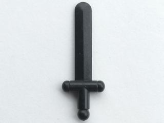 3847a - Minifigure, Weapon Sword, Shortsword - Polished Rigid ABS