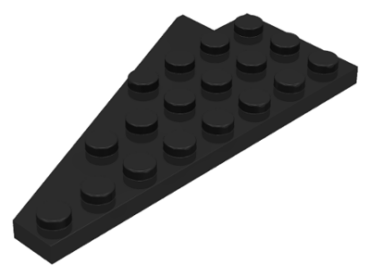 3934b - Wedge, Plate 8 x 4 Wing Right with Underside Stud Notch