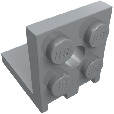 3956 - Bracket 2 x 2 - 2 x 2 with 2 Holes
