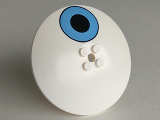 3961pb03 - Dish 8 x 8 Inverted (Radar) with Black Circle on Medium Blue Circle Eye Pattern