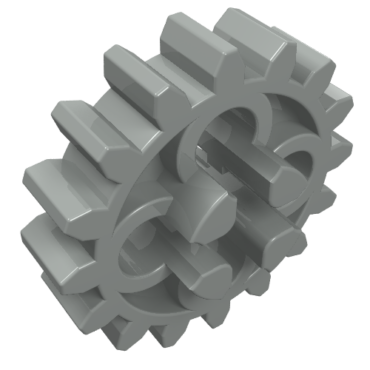 4019 - Technic, Gear 16 Tooth - Axle Hole with Open Sides