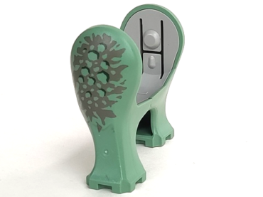 40380c01pb04 - Dinosaur Legs Short with Light Gray Middle Section with Dark Gray Pattern