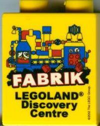 4066pb422 - Duplo, Brick 1 x 2 x 2 with Legoland Discovery Centre FABRIK 2012 Pattern 2