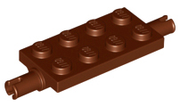 40687 - Plate, Modified 2 x 4 with Pins and Thick Reinforced Supports