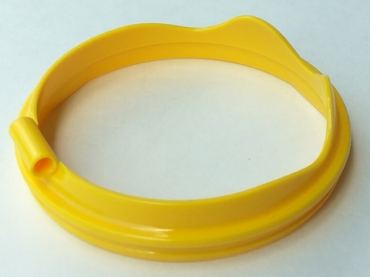 40710 - Duplo Ball Tube Cover Ring with Hinge and Wavy Edge