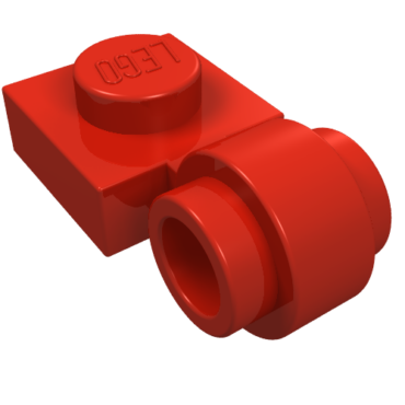 4081b - Plate, Modified 1 x 1 with Light Attachment - Thick Ring