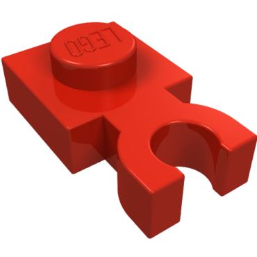 4085c - Plate, Modified 1 x 1 with U Clip Thick (Vertical Grip)