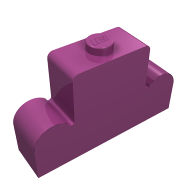 4088 - Brick, Modified 1 x 4 x 2 Center Stud Top