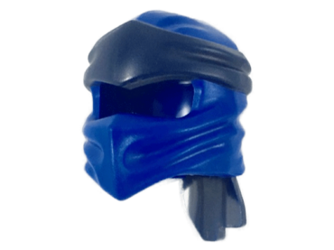 40925pb02 - Minifigure, Headgear Ninjago Wrap Type 4 with Molded Dark Blue Headband Pattern