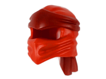 40925pb05 - Minifigure, Headgear Ninjago Wrap Type 4 with Molded Dark Red Headband Pattern
