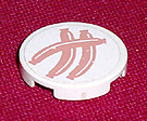 4150pb051 - Tile, Round 2 x 2 with 3 Hot Dogs Pattern (Sticker) - Set 5895