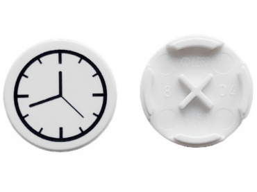 4150px1 - Tile, Round 2 x 2 with Clock Pattern