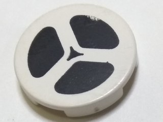 4150px25 - Tile, Round 2 x 2 with Movie / Tape Reel Pattern